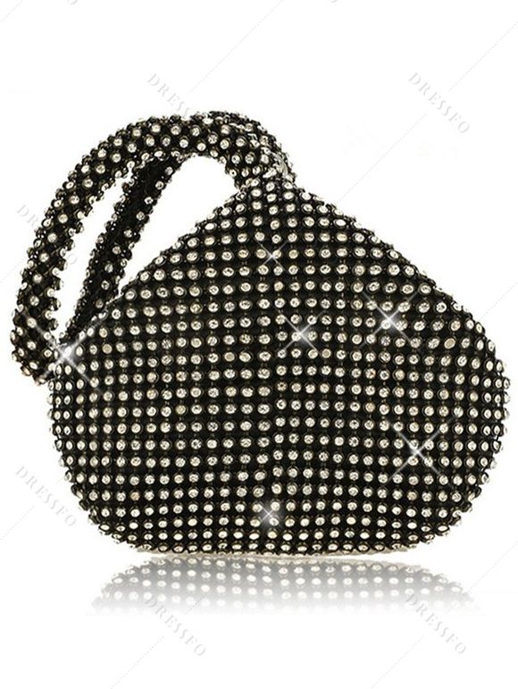 Sac à Main Fente Latérale Non Toxique pour Fête - Noir 