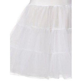 Outerwear Boneless Crinoline Mesh Tiered A Line Skirt