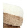 Mid-Heel Ethnic Style Winter Boots Faux Fur Lining Pom-Pom Decoration High Boots - café EU 42