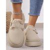 Winter Thick-Soled Buckle Strap Warm Slippers - Blanc de Crème EU 42