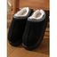 Ethnic Style Fleece-Lined Thick-Soled Winter Fashion Slippers - Noir EU (36-37)