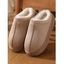 Ethnic Style Fleece-Lined Thick-Soled Winter Fashion Slippers - Noir EU (36-37)