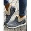 Contrast Winter Slippers Thickened Warm Cozy Snow Boots - Bleu EU 36