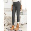 Legging D'Hiver Maigre Ajusté à Doublure en Laine - Gris XXL | US 12