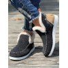 Contrast Winter Slippers Thickened Warm Cozy Snow Boots - Gris Foncé EU 43