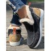 Contrast Winter Slippers Thickened Warm Cozy Snow Boots - Gris Foncé EU 43