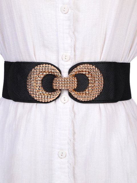 Ceinture Boucle en Métal à Taille Elastique