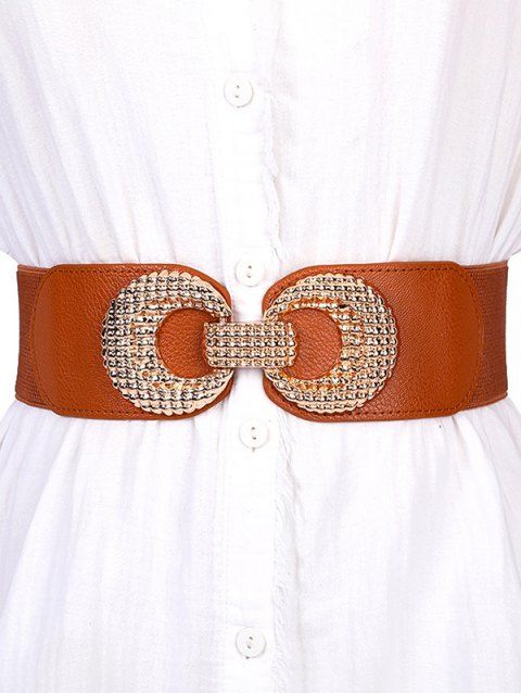 Ceinture Boucle en Métal à Taille Elastique
