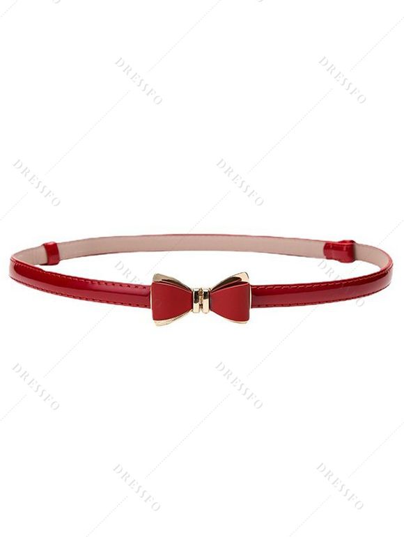 Ceinture D'Halloween Bouclée avec Nœud Papillon - Rouge 