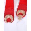 Ceinture Boucle en Métal à Taille Elastique - Rouge 