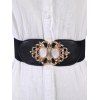 Ceinture Large Elastique Tendance - Noir 