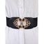 Ceinture Large Elastique Tendance - Blanc 