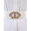 Ceinture Large Elastique Tendance - Blanc 