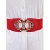 Ceinture Large Elastique Tendance - Rouge 