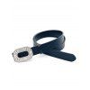 Ceinture Large Nouveauté Ornée de Strass - Bleu profond 