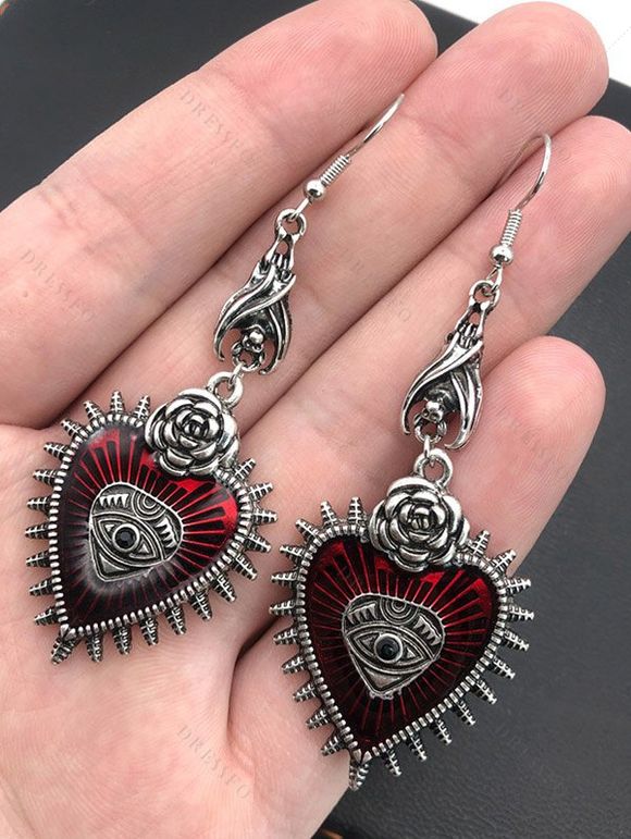 Plaid Print Knit Hooded Top And Button Up PU Mini Skirt Lace Up Over The Knee Boots Gothic Drop Earrings Outfit - Noir S | US 4