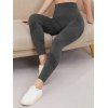 Legging Sportif Moulant à Taille Haute Motif Rayures - Gris S | US 4