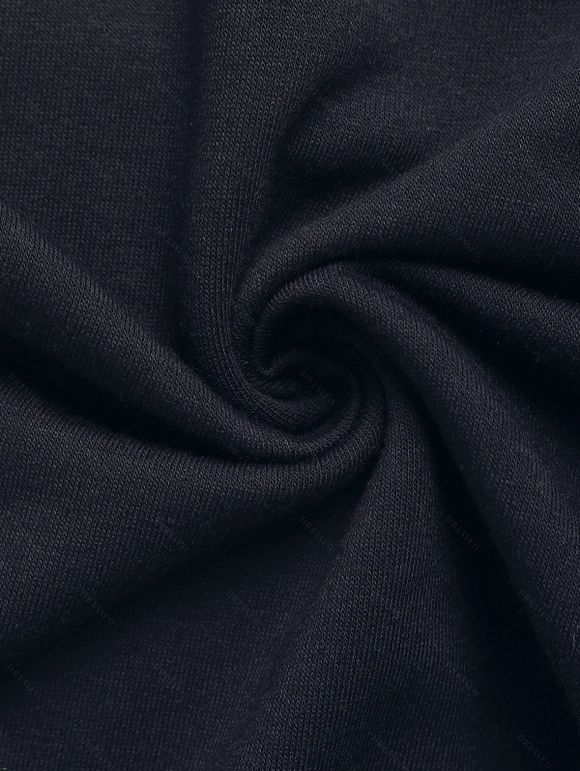 Pantalon Long Bicolore en Couleur Contrastée à Jambe Large - Bleu de Minuit S | US 4