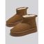 Mid-Calf Plush Lining Thickened Sole Warm Winter Short Boots - café EU 38