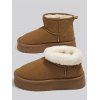 Mid-Calf Plush Lining Thickened Sole Warm Winter Short Boots - café EU 38