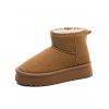 Mid-Calf Plush Lining Thickened Sole Warm Winter Short Boots - café EU 38