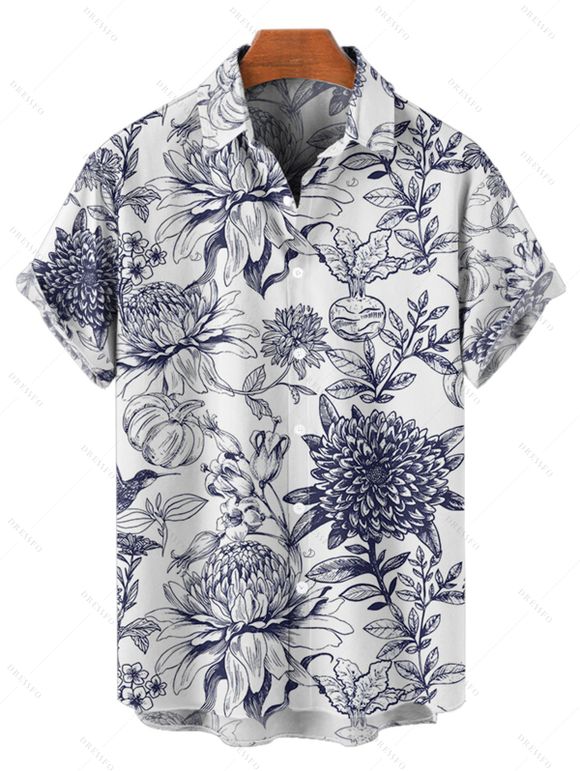 Robe Débardeur Boutonnée Colorée Ombrée Imprimée pour Femme - Blanc S | US 4