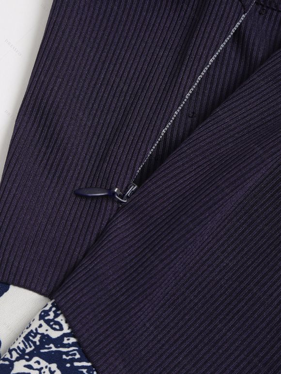 Robe Débardeur Boutonnée Colorée Ombrée Imprimée pour Femme - Blanc S | US 4