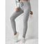 Pantalon Crayon Long Côtelé Texturé à Taille Haute à Cordon - Gris Clair XL | US 10