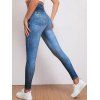 Legging Moulant 3D Denim Imprimé à Taille Haute - Bleu XL | US 10