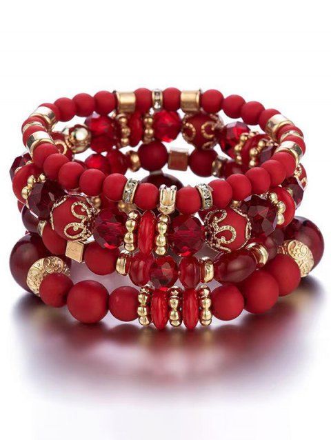 Bracelet Pendant Cœur Bohémien Multi-Couches en Métal