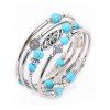 Turquoise Wrap Bracelet Layer Beaded Bracelet - BLUE 