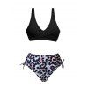 Maillot de Bain Bikini Croisé à Demi-Pièce à Lacets - Noir XXL | US 12