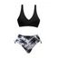 Maillot de Bain Bikini Croisé à Demi-Pièce à Lacets - Noir XXL | US 12