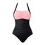 Maillot de Bain de Vacances Plissé Une-Pièce - Rose clair XL | US 10