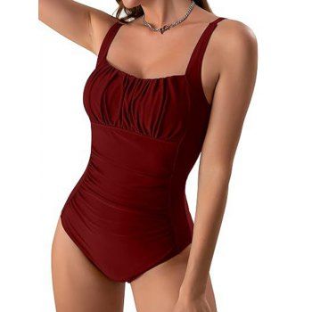 Ruched Vacation One-piece Swimsuit 