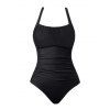 Maillot de Bain de Vacances Plissé Une-Pièce - Noir XL | US 10