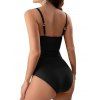 Maillot de Bain de Vacances Plissé Une-Pièce - Noir XL | US 10