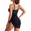 Maillot de Bain en Maille Transparente Plongeante Une-Pièce - Noir XL | US 10