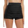 Bas de Maillot de Bain Court Plissé en Couleur Unie - Noir XL | US 10