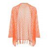 Jupe de Plage en Tricot Evidée en Couleur Unie à Frange Latérale - Orange XL | US 10