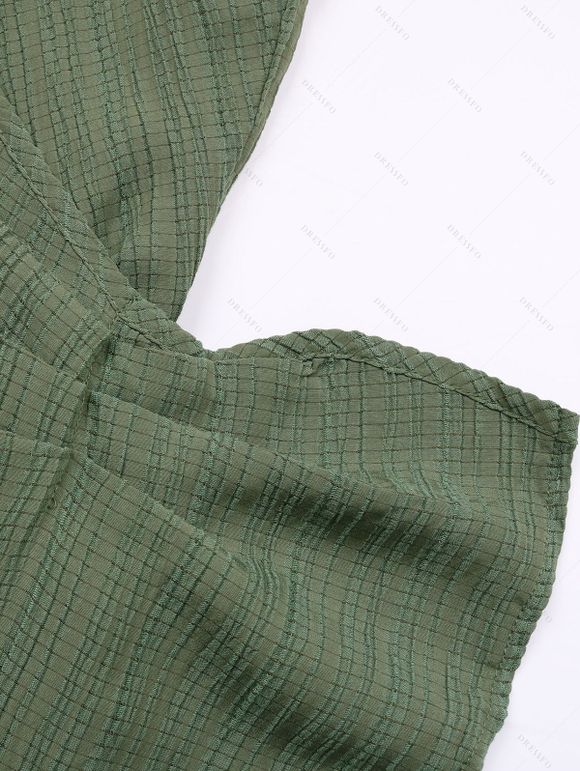 Mini Robe Superposée à Bretelle Fine avec Nœud Papillon à Col Plongeant - Vert profond XL | US 10