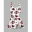 Maillot de Bain Sanglé de Vacances Rose Imprimée Une-Pièce - Blanc L | US 8-10
