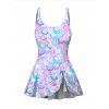 Maillot de Bain Coquille Colorée Nœud Papillon Imprimé Une-Pièce - multicolor A L | US 8-10