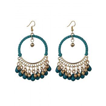 Ethic Bohemian Vintage Round Waterdrop Tassel Earrings