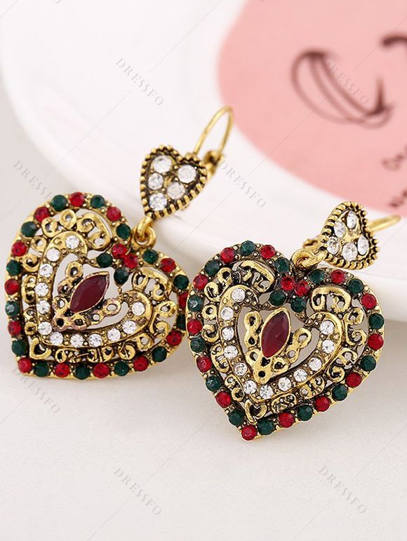 Plaid Patchwork Off The Shoulder Cinched Asymmetric Dress and Lace Up Mid Calf Boots Faux Crystal Drop Earrings Outfit - Vert profond S | US 4