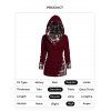 Twisted Cable Knit Plaid Print Hooded Sweater and Lace Up Flare Jeans Heart Rose Rivet Drop Earrings Outfit - Rouge foncé S | US 4