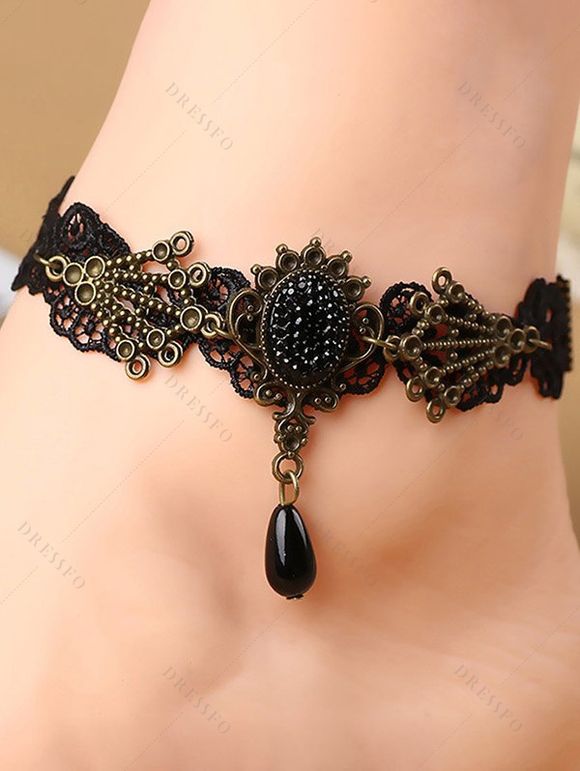 Bat Floral Print Buckle Strap Dress and Zip Up Chunky Heel Boots Lace Up Wide Belt Retro Ankle Chain Outfit - Rose clair S | US 4