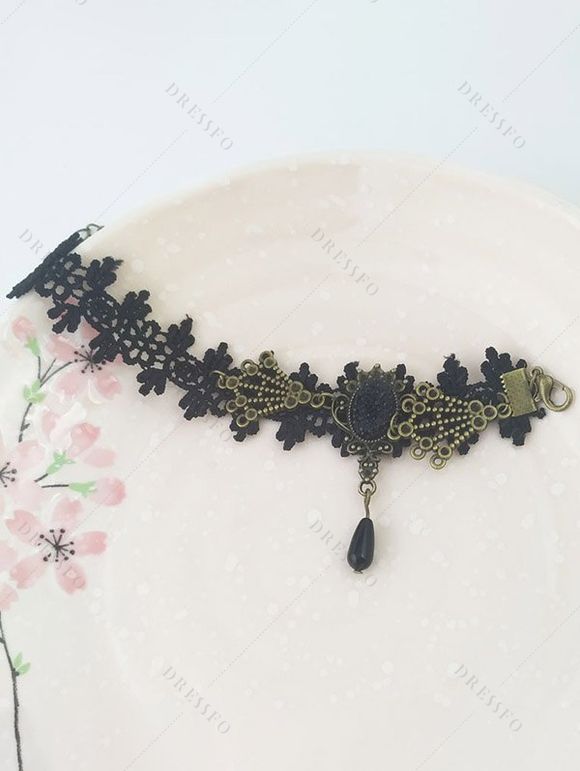 Bat Floral Print Buckle Strap Dress and Zip Up Chunky Heel Boots Lace Up Wide Belt Retro Ankle Chain Outfit - Rose clair S | US 4