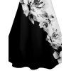 Robe Ajourée à Imprimé Floral à Bretelles Spaghetti - Noir S | US 4