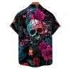 Chemise de Fête Des Hommes Gothique - Noir 4XL